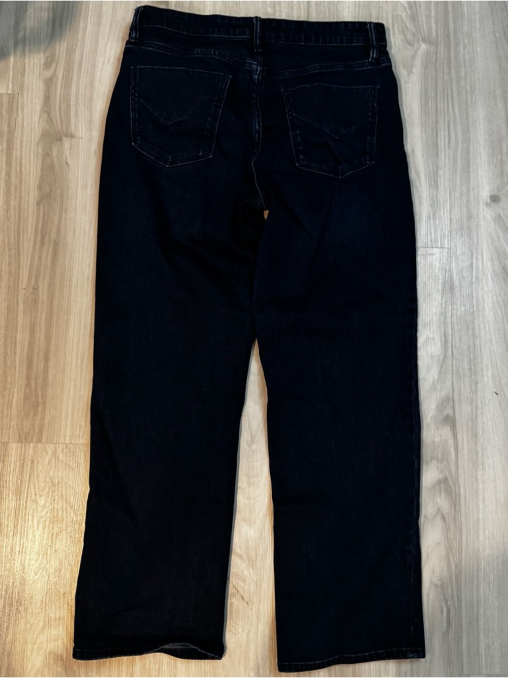 Hudson high rise straight jeans dark wash blue denim size 12 - Picture 5 of 13